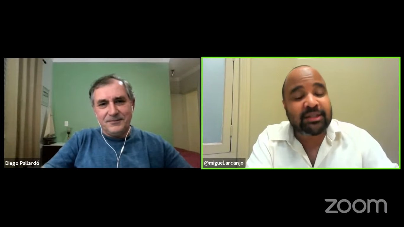 Mesa de discussão Seja seu próprio mecenas, com Diego Pallardó e Miguel Arcanjo Prado