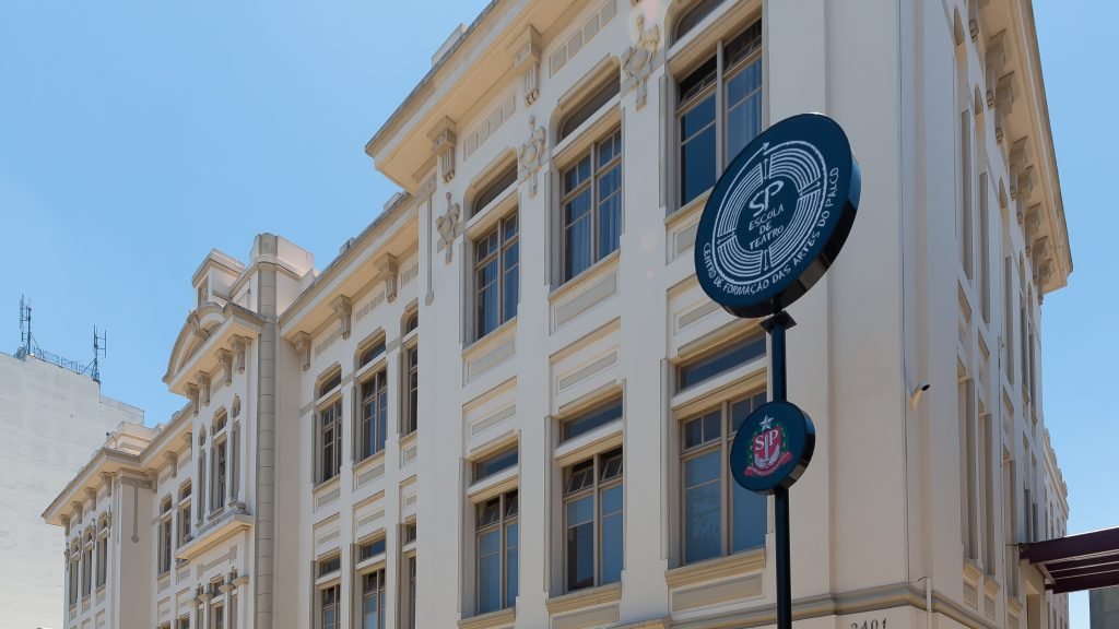 Unidade Brás da SP Escola de Teatro: recepção dos novos estudantes em 2023.