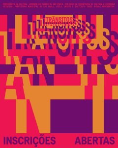 Cartaz de divulgação do prêmio Trânsitos