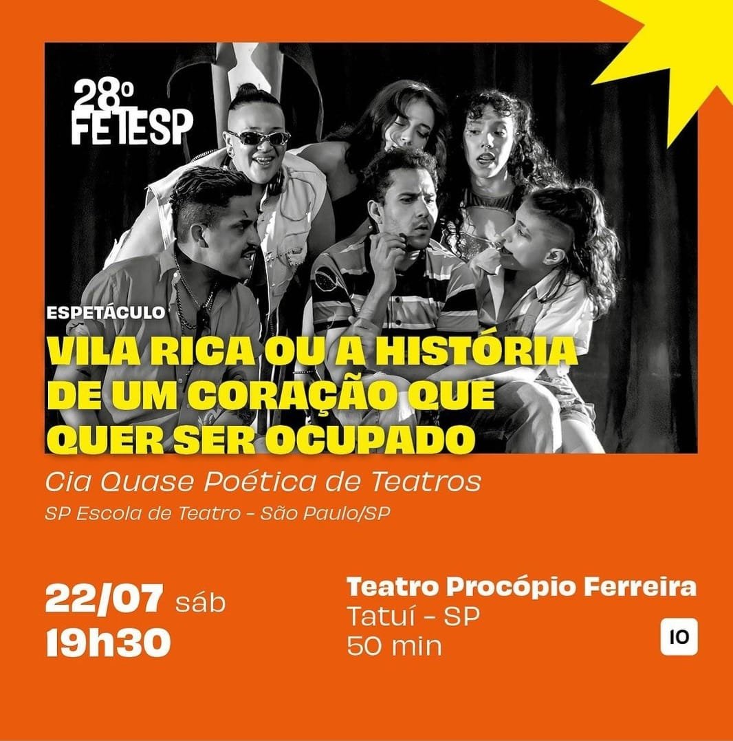 Cartaz de divulgação do 28 FETESP