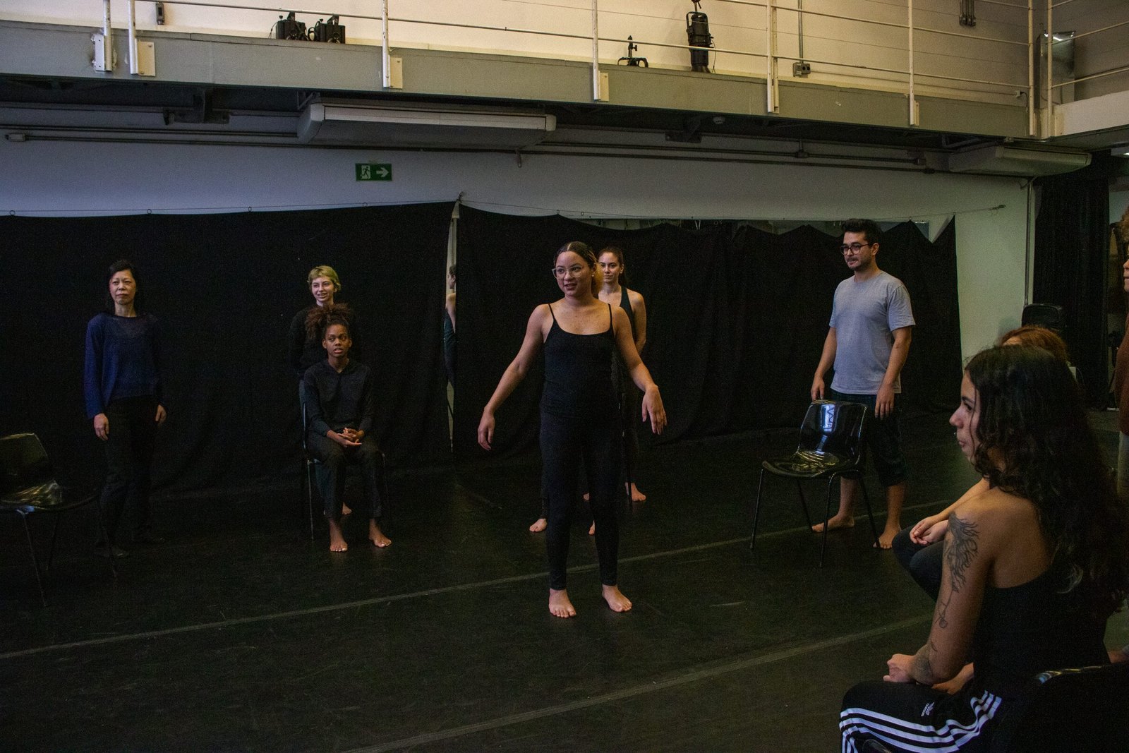 Foto colorida Oficina "Jogos de encruzilhada: Tempo, Deslocamento e Expansão".