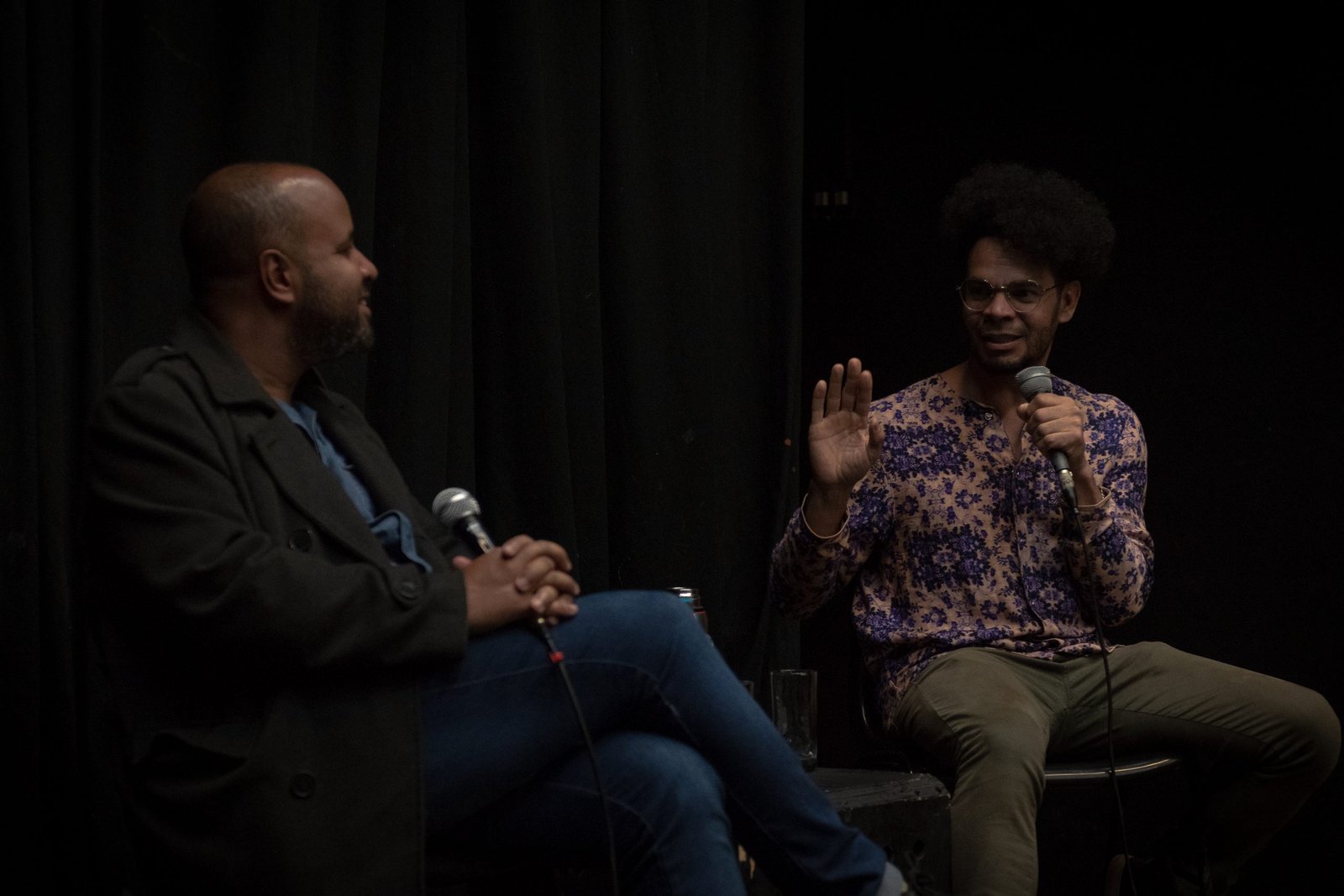 Mesa de discussão “Um Olhar Sobre a Palhaçaria”, na SP Escola de Teatro. 01/08/2023. | Foto: Rodrigo Reis