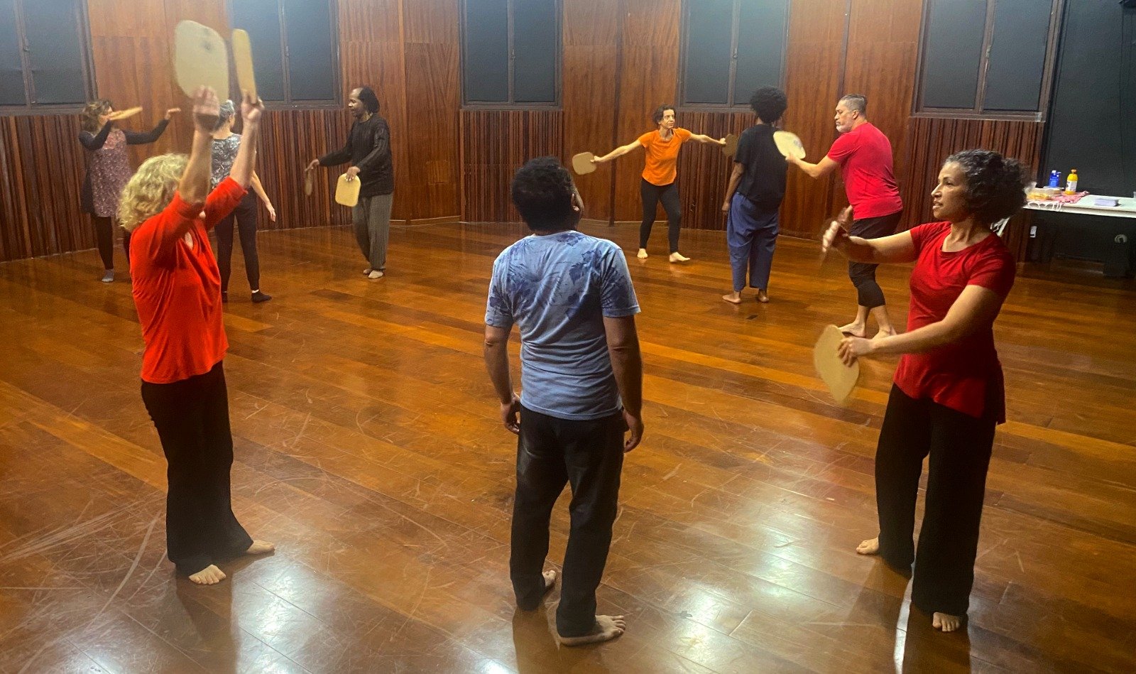 I Fórum Corpos em Desaceleração, no Centro Cultural São Paulo, com grupo TRÍADE: evento em setembro de 2023.