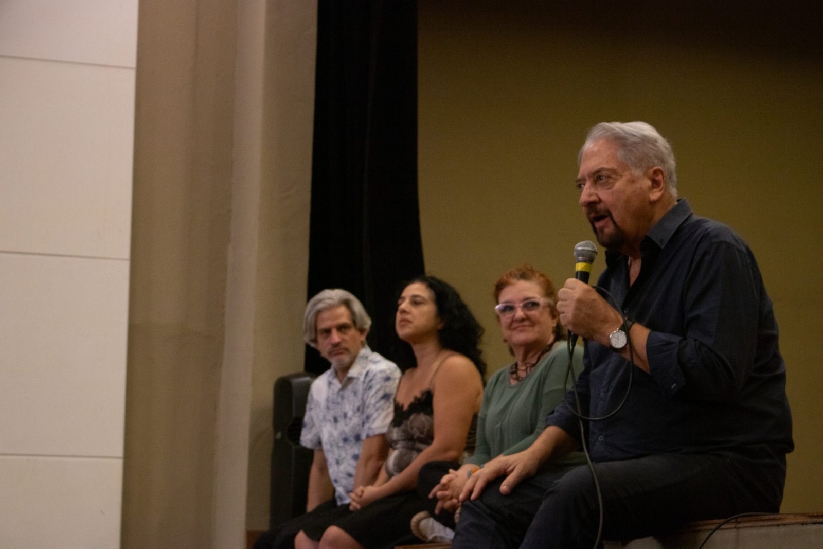 Fotografia Colorida da palestra com convidado Rui Frati ministrada na unidade do Brás