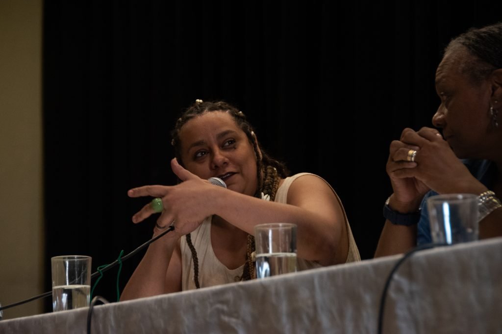 Fotografia Colorida de Tâmara David no evento formativo "Letramento Racial II'" no Brás