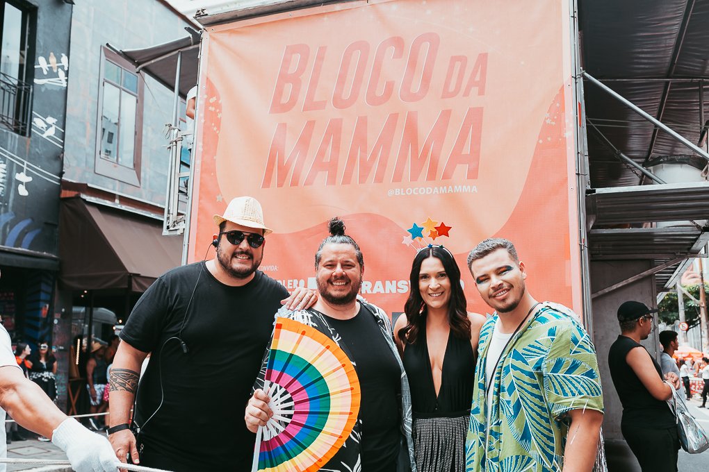 Fundadores do Bloco da Mamma: destaque no Carnaval de São Paulo.