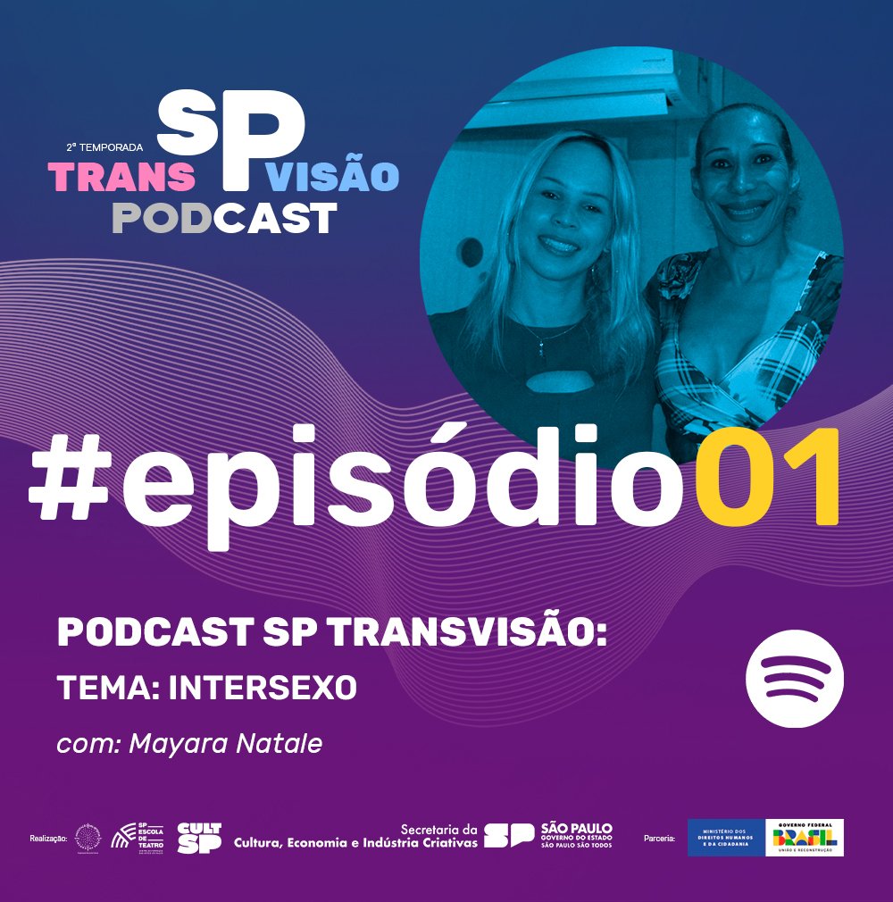 Episódio 1 da 2ª temporada do podcast SP Transvisão: disponível no Spotify.
