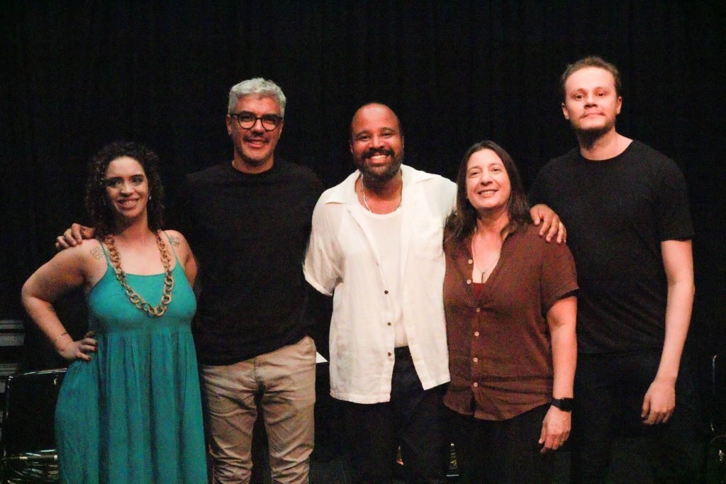 Mesa “Marketing Cultural e Redes Sociais no Teatro” que aconteceu no dia 21 de março. (Foto: Arquivo SP.)