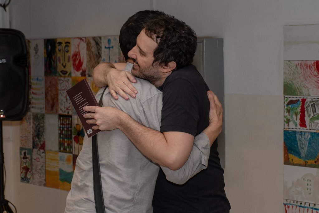 Lançamento do livro “A queda ontológica do androide místico”, de Marcio Aquiles, na unidade Roosevelt da SP Escola de Teatro. (6/3/24). | Foto: Rodrigo Reis