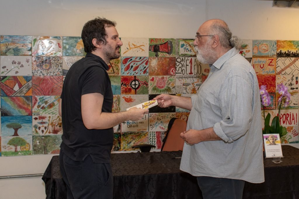 Lançamento do livro “A queda ontológica do androide místico”, de Marcio Aquiles, na unidade Roosevelt da SP Escola de Teatro. (6/3/24). | Foto: Rodrigo Reis