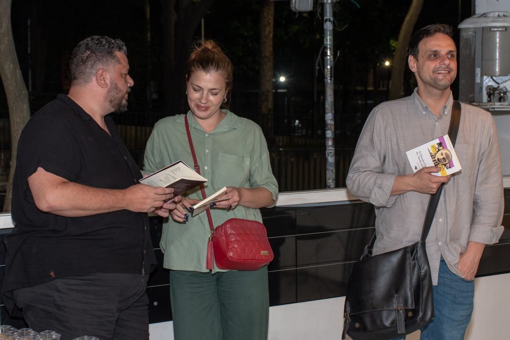 Lançamento do livro “A queda ontológica do androide místico”, de Marcio Aquiles, na unidade Roosevelt da SP Escola de Teatro. (6/3/24). | Foto: Rodrigo Reis