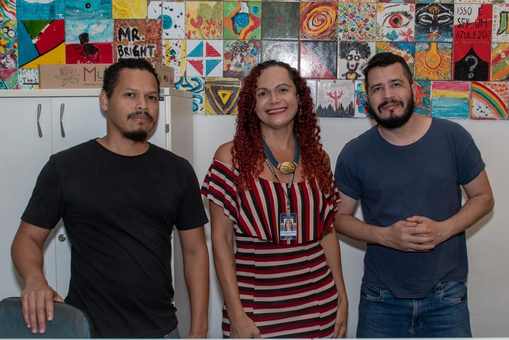 Lançamento do livro “A queda ontológica do androide místico”, de Marcio Aquiles, na unidade Roosevelt da SP Escola de Teatro. (6/3/24). | Foto: Rodrigo Reis