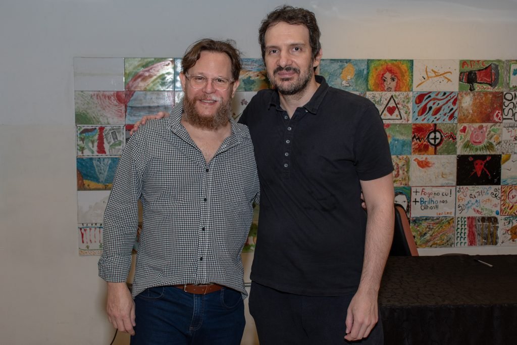 Lançamento do livro “A queda ontológica do androide místico”, de Marcio Aquiles, na unidade Roosevelt da SP Escola de Teatro. (6/3/24). | Foto: Rodrigo Reis