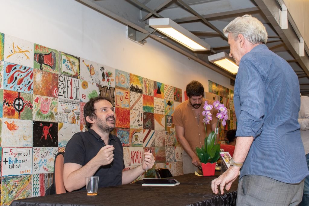 Lançamento do livro “A queda ontológica do androide místico”, de Marcio Aquiles, na unidade Roosevelt da SP Escola de Teatro. (6/3/24). | Foto: Rodrigo Reis