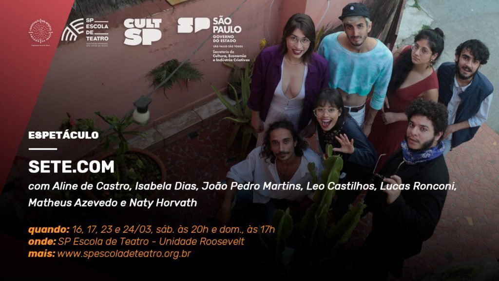 Peça "SETE.COM": residência artística na SP Escola de Teatro. | Foto: Divulgação