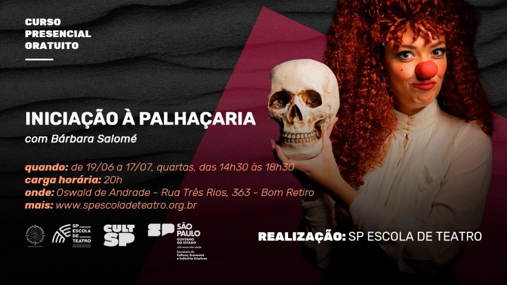 Oficina gratuita e presencial | INICIAÇÃO À PALHAÇARIA