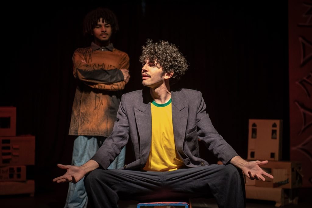 Apresentação no segundo dia da Mostra de Microcenas dos estudantes de Direção da SP Escola de Teatro. (25/5/2024). | Foto: Rodrigo Reis