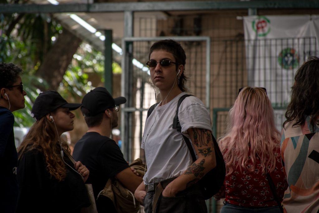 Audiotour, atividade dos estudantes de Sonoplastia da SP Escola de Teatro, com Tâmara David e Sandra X. (22/6/2024). | Foto: Rodrigo Reis