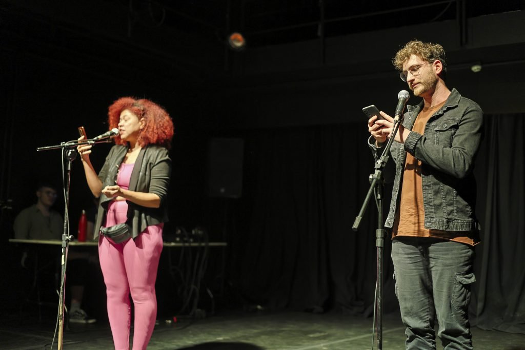 Segundo dia do Cena Única 2024, com os estudantes da Dramaturgia da SP Escola de Teatro, na Unidade Roosevelt. (14/6/2024). | Foto: Clara Silva.