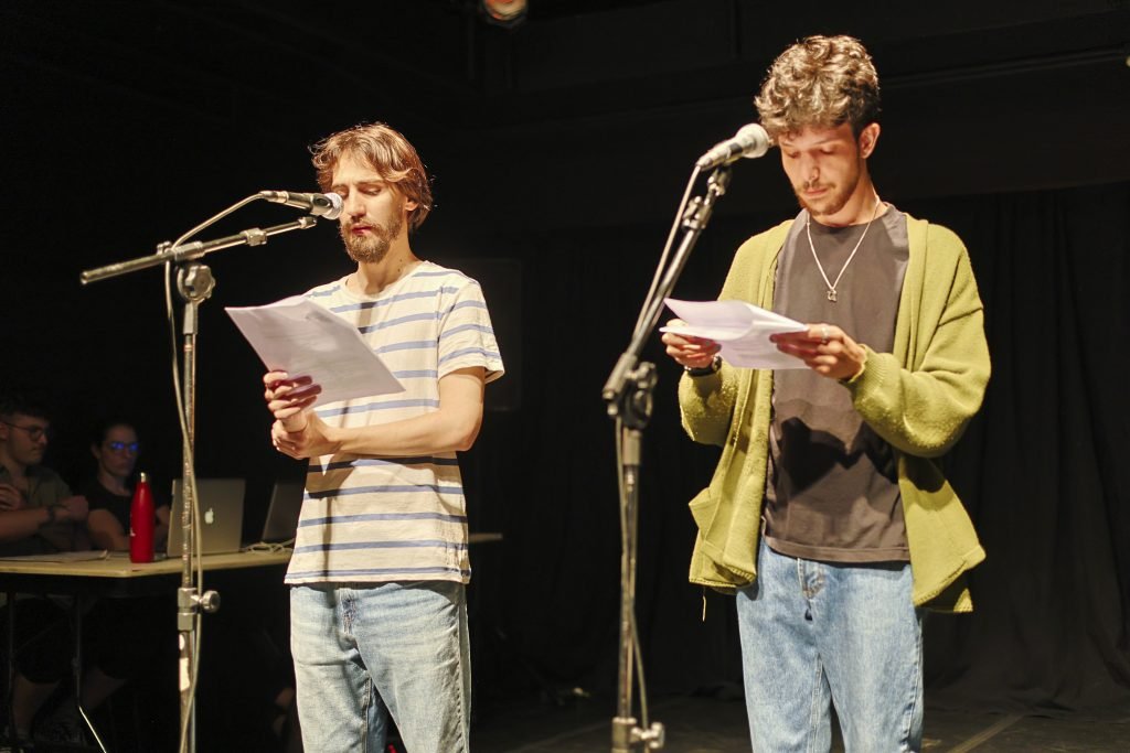 Segundo dia do Cena Única 2024, com os estudantes da Dramaturgia da SP Escola de Teatro, na Unidade Roosevelt. (14/6/2024). | Foto: Clara Silva.