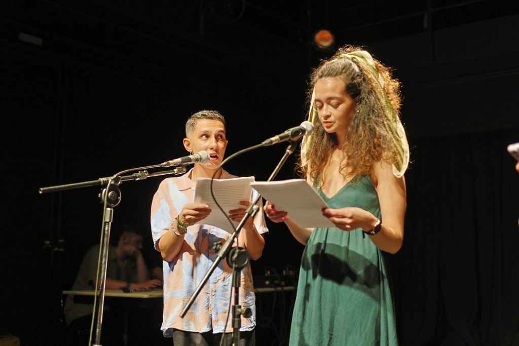 Segundo dia do Cena Única 2024, com os estudantes da Dramaturgia da SP Escola de Teatro, na Unidade Roosevelt. (14/6/2024). | Foto: Clara Silva.