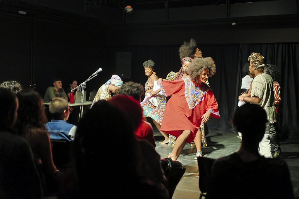 Segundo dia do Cena Única 2024, com os estudantes da Dramaturgia da SP Escola de Teatro, na Unidade Roosevelt. (14/6/2024). | Foto: Clara Silva.