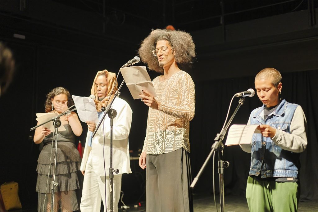Segundo dia do Cena Única 2024, com os estudantes da Dramaturgia da SP Escola de Teatro, na Unidade Roosevelt. (14/6/2024). | Foto: Clara Silva.