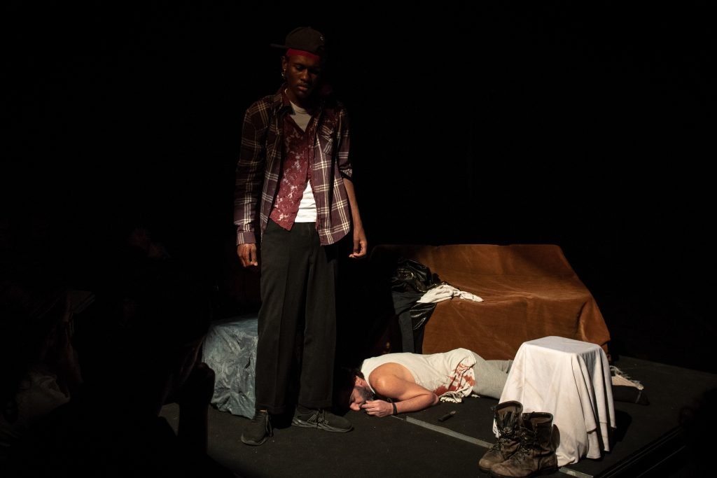 Apresentação no segundo dia da Mostra de Microcenas dos estudantes de Direção da SP Escola de Teatro. (25/5/2024). | Foto: Rodrigo Reis