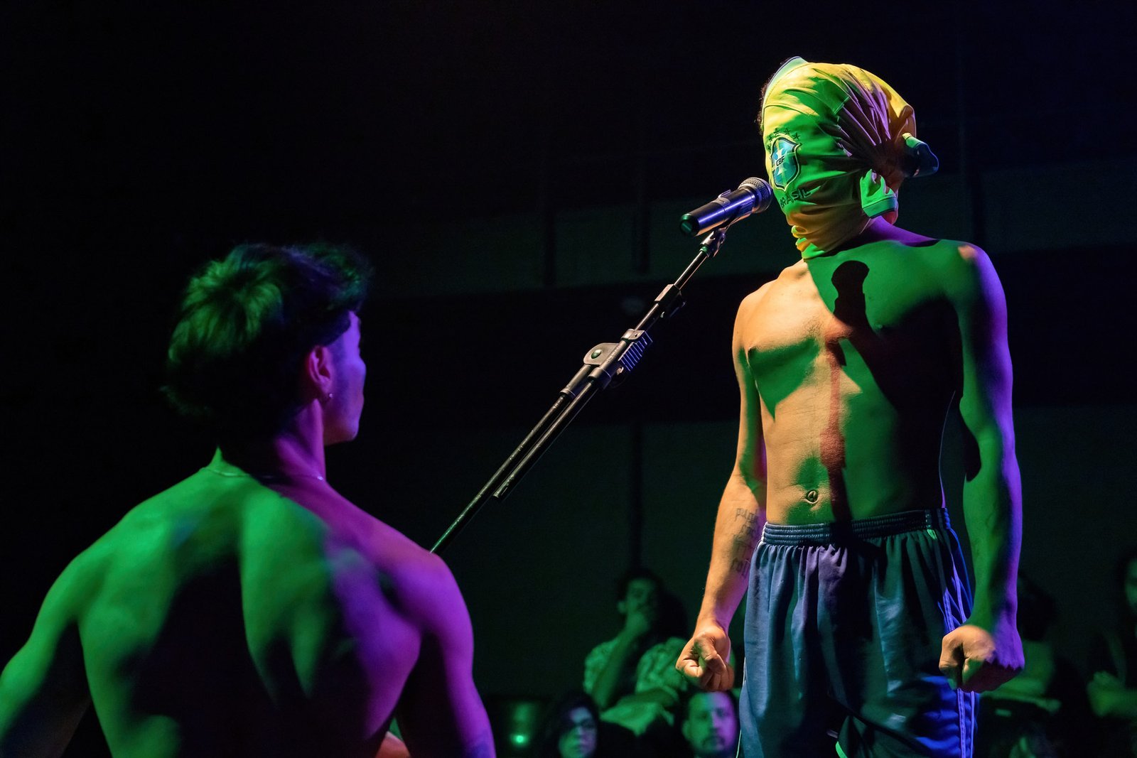 Apresentação no primeiro dia da Mostra de Microcenas dos estudantes de Direção da SP Escola de Teatro. (31/08/2024). | Foto: André Stefano