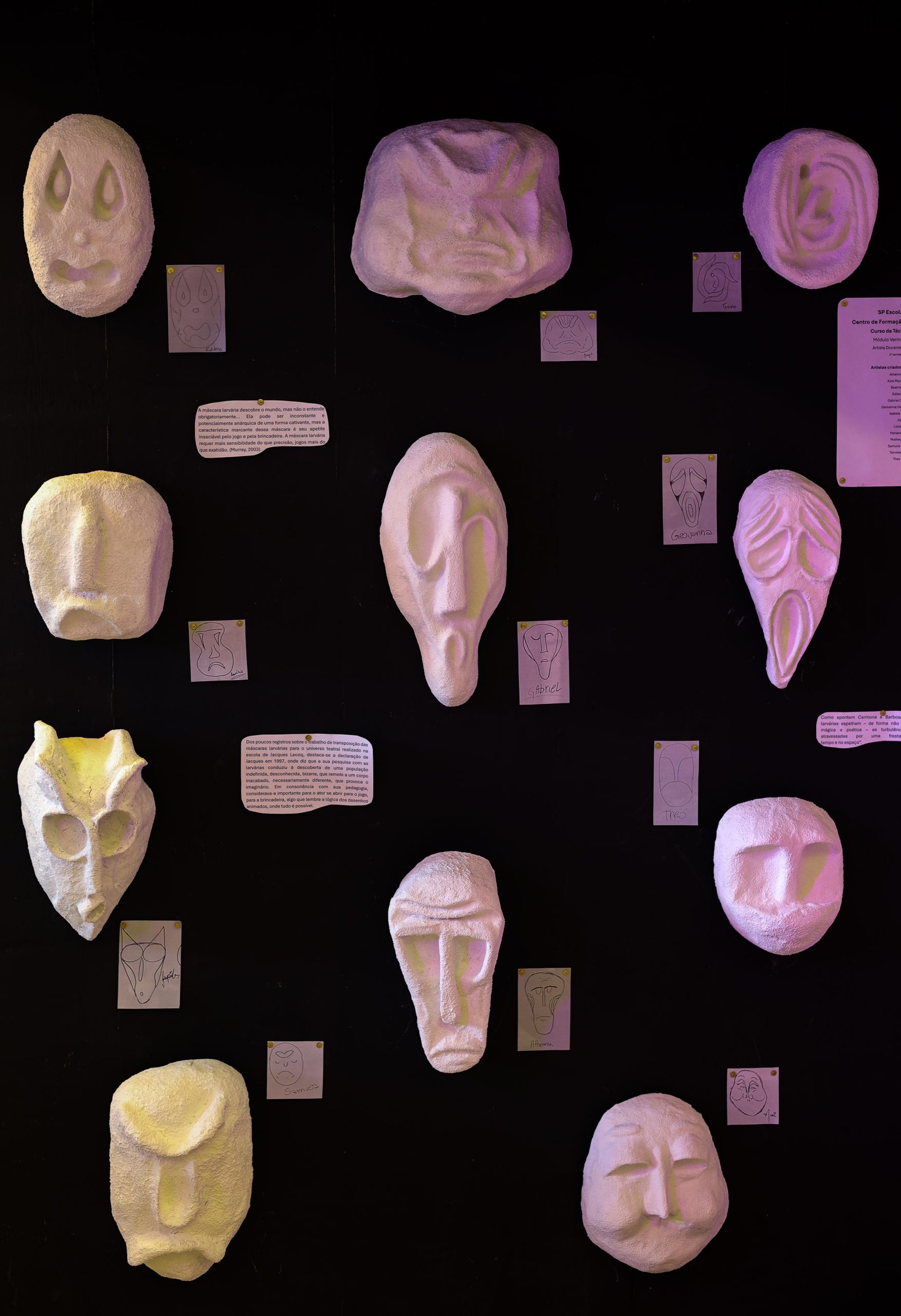 Primeiro dia das Satyrianas - Exposição de Máscaras. 14/11/2024. | Foto: Ana Kei Osera 