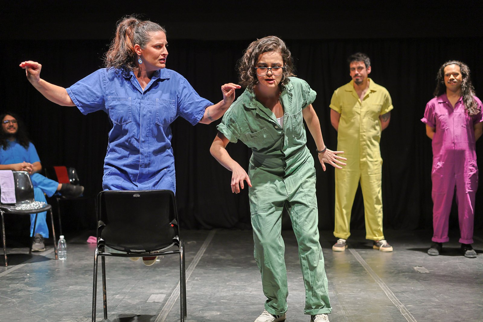 Espetáculo "Luz, Câmera e Improvisação", na sede Roosevelt da SP Escola de Teatro. (14/12/2024) | Foto: Clara Silva