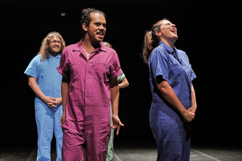 Espetáculo "Luz, Câmera e Improvisação", na sede Roosevelt da SP Escola de Teatro. (14/12/2024) | Foto: Clara Silva