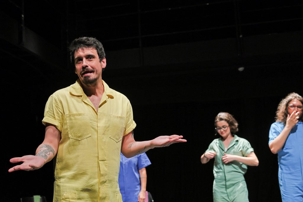 Espetáculo "Luz, Câmera e Improvisação", na sede Roosevelt da SP Escola de Teatro. (14/12/2024) | Foto: Clara Silva