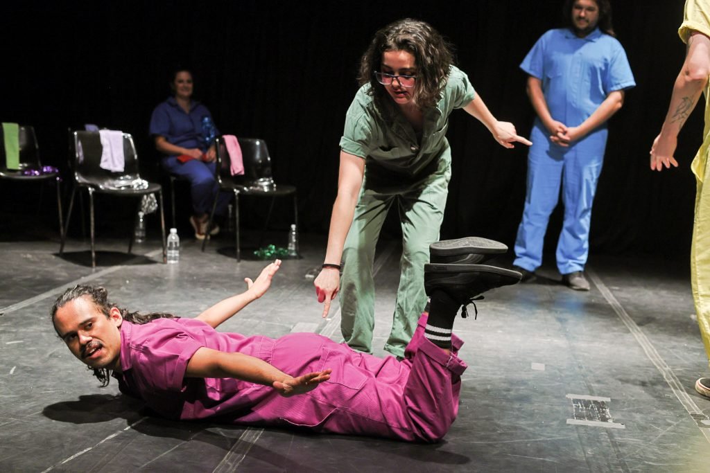 Espetáculo "Luz, Câmera e Improvisação", na sede Roosevelt da SP Escola de Teatro. (14/12/2024) | Foto: Clara Silva