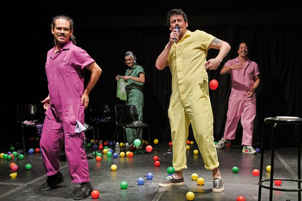 Espetáculo "Luz, Câmera e Improvisação", na sede Roosevelt da SP Escola de Teatro. (14/12/2024) | Foto: Clara Silva