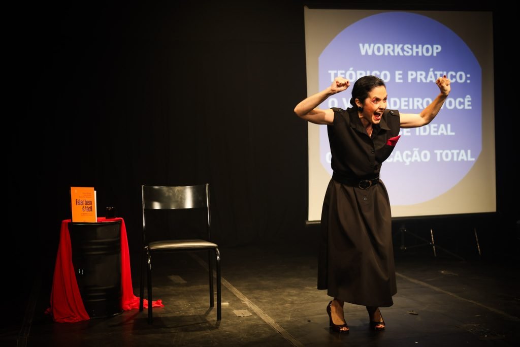 Espetáculo "Como Expressar uma Dor: Teoria e Prática", na sede Roosevelt da SP Escola de Teatro. (05/03/2025) | Foto: Clara Silva