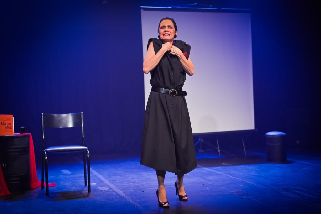 Espetáculo "Como Expressar uma Dor: Teoria e Prática", na sede Roosevelt da SP Escola de Teatro. (05/03/2025) | Foto: Clara Silva