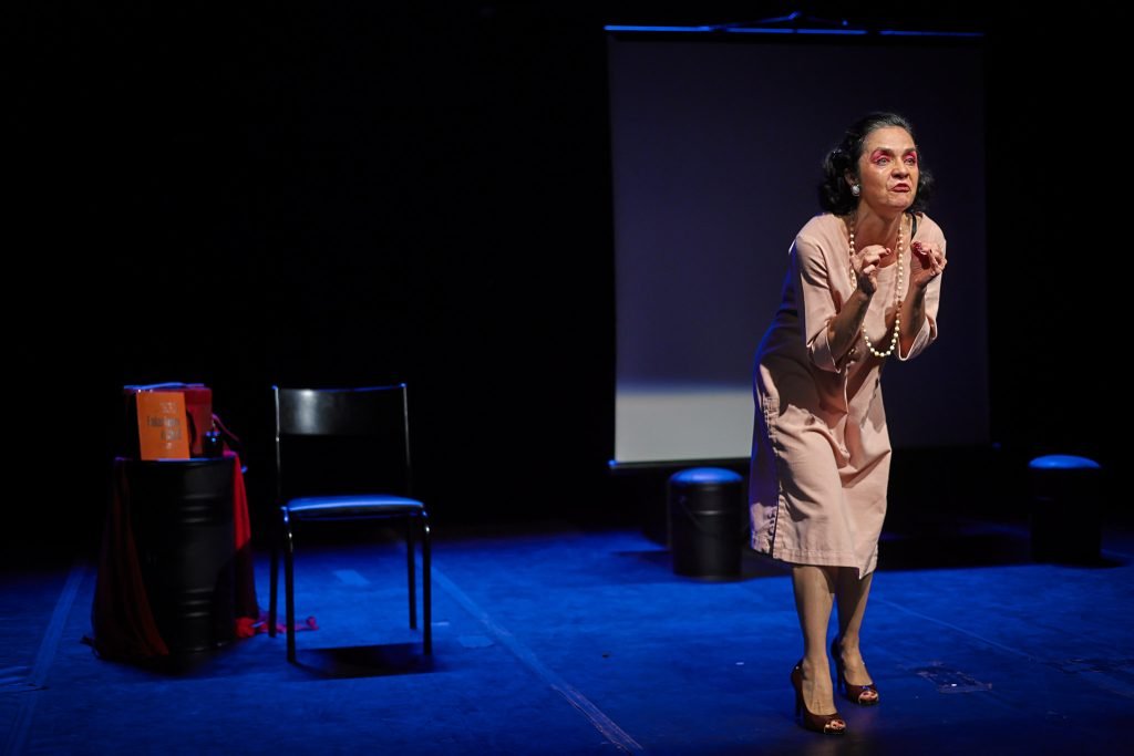 Espetáculo "Como Expressar uma Dor: Teoria e Prática", na sede Roosevelt da SP Escola de Teatro. (05/03/2025) | Foto: Clara Silva
