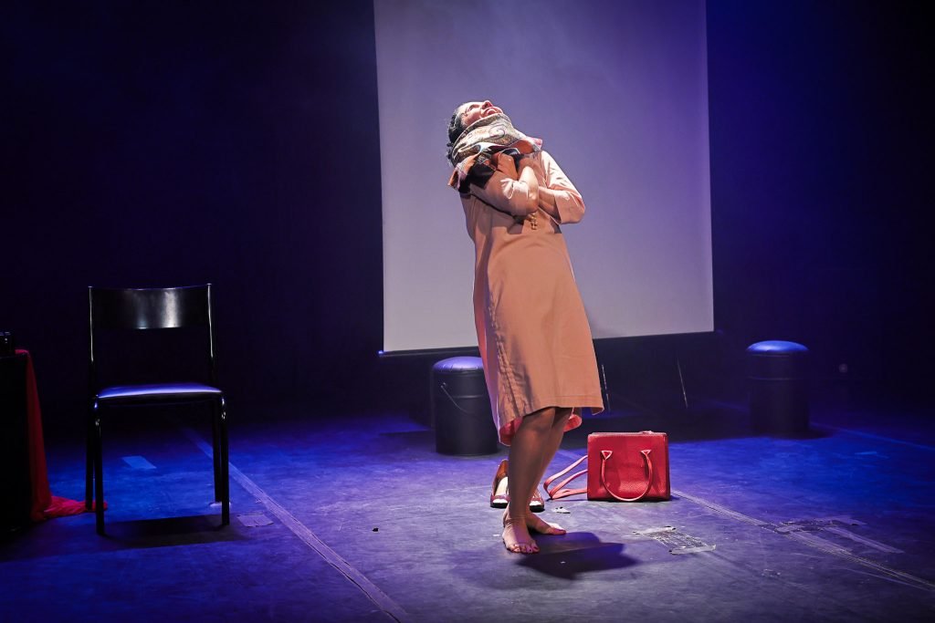 Espetáculo "Como Expressar uma Dor: Teoria e Prática", na sede Roosevelt da SP Escola de Teatro. (05/03/2025) | Foto: Clara Silva