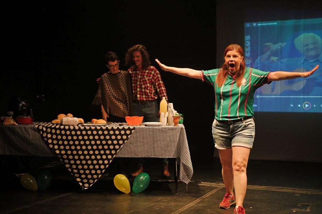 Mostra de Microcenas dos estudantes do módulo azul do curso regular de Direção da SP Escola de Teatro. (29/03/2025). | Foto: Clara Silva