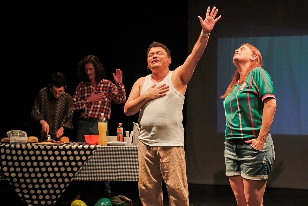 Mostra de Microcenas dos estudantes do módulo azul do curso regular de Direção da SP Escola de Teatro. (29/03/2025). | Foto: Clara Silva