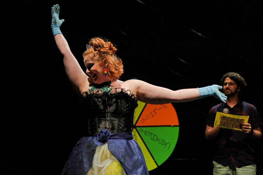 Mostra de Microcenas dos estudantes do módulo verde do curso regular de Direção da SP Escola de Teatro. (17/05/2025). | Foto: Clara Silva