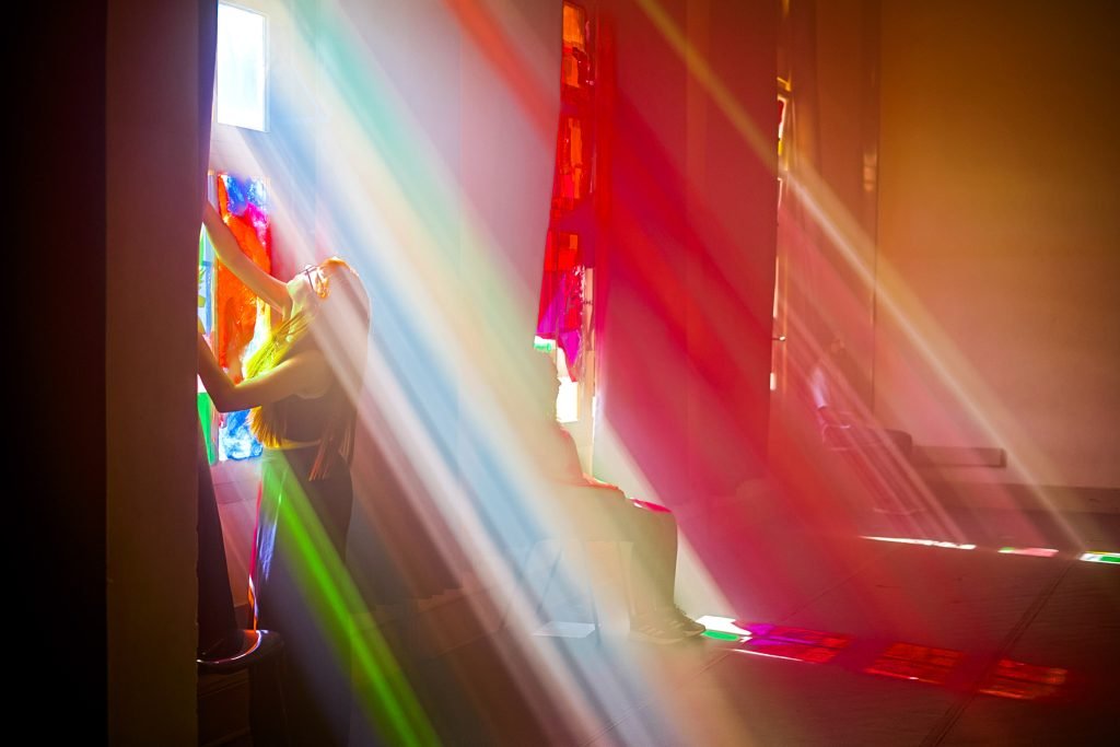 Atividade de curso de Iluminação na sede Brás da SP Escola de Teatro. (9/5/2025). | Foto: Clara Silva