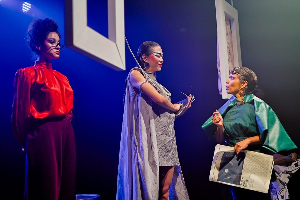 Experimento II do grupo N2 Verde, do primeiro semestre de 2025, na SP Escola de Teatro. | Foto: Clara Silva.