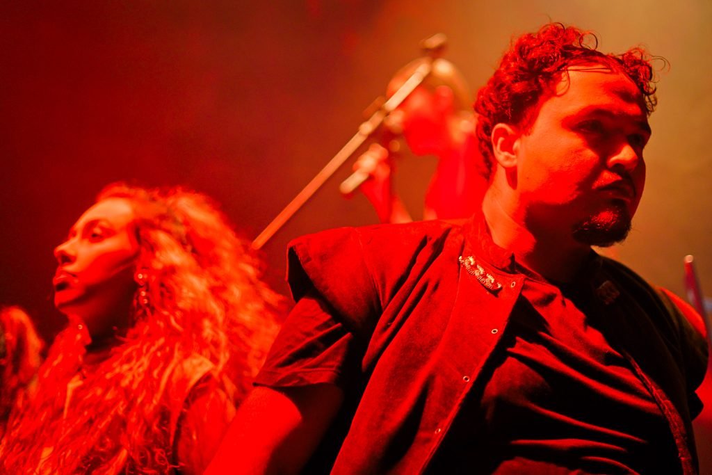 Experimento II do grupo N3 Verde, do primeiro semestre de 2025, na SP Escola de Teatro. | Foto: Clara Silva.