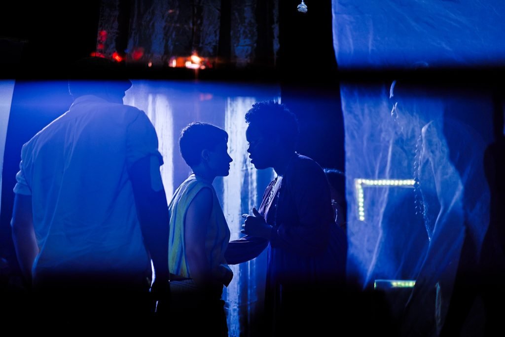 Experimento II do grupo N4 Verde, do primeiro semestre de 2025, na SP Escola de Teatro. | Foto: Clara Silva.