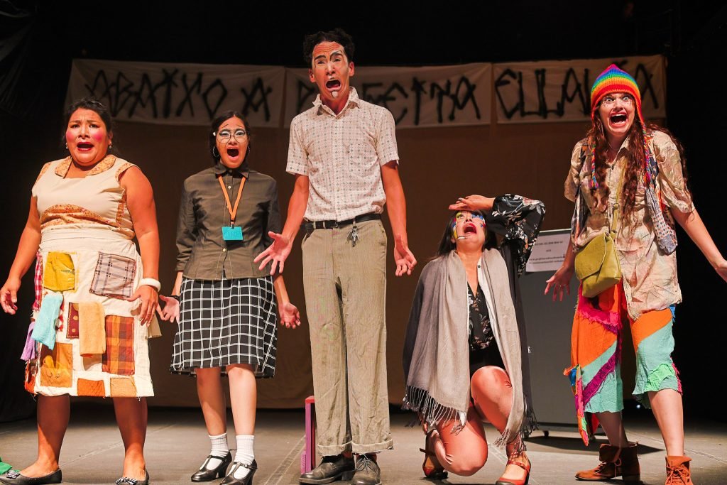 Experimento II do grupo N5 Verde, do primeiro semestre de 2025, na SP Escola de Teatro. | Foto: Clara Silva.