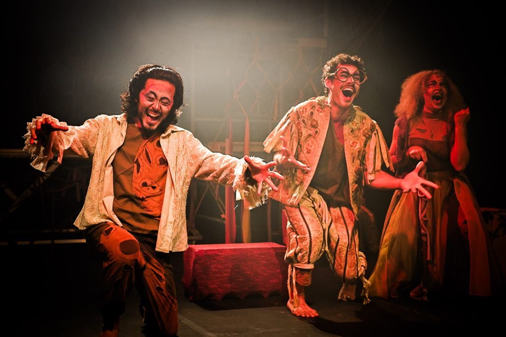 Experimento II do grupo N7 Verde, do primeiro semestre de 2025, na SP Escola de Teatro. | Foto: Clara Silva.