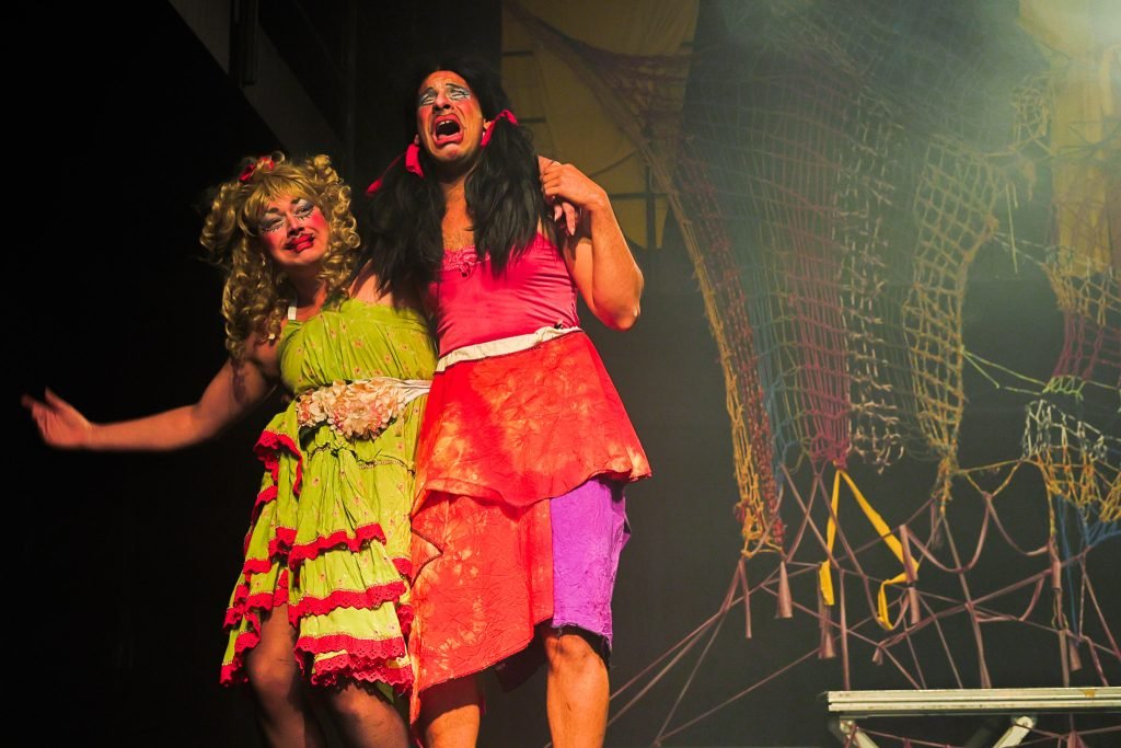 Experimento II do grupo N7 Verde, do primeiro semestre de 2025, na SP Escola de Teatro. | Foto: Clara Silva.