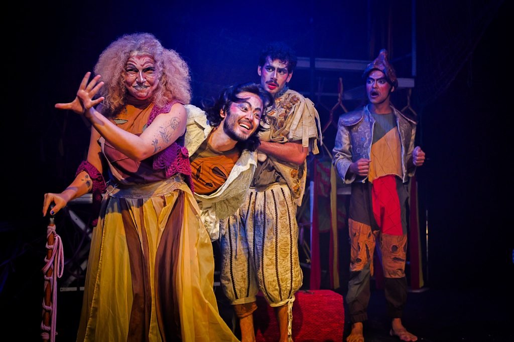 Experimento II do grupo N7 Verde, do primeiro semestre de 2025, na SP Escola de Teatro. | Foto: Clara Silva.